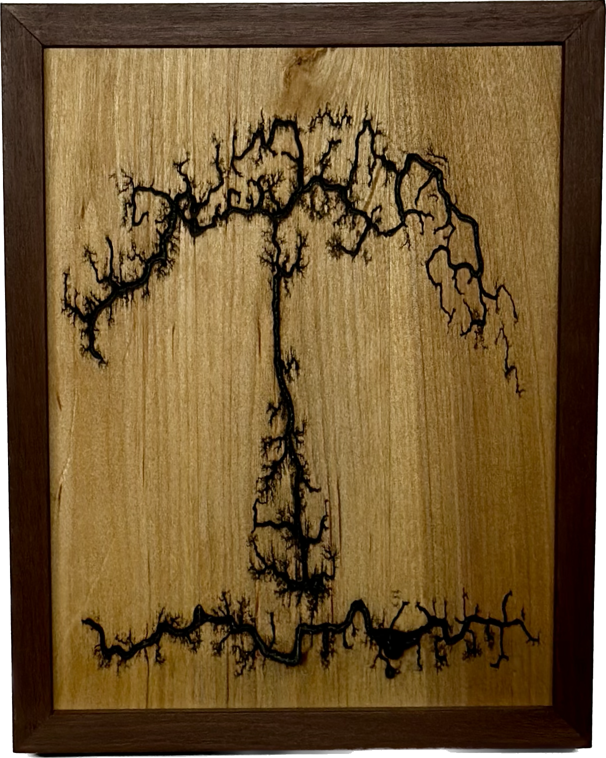 Fractal Wood Burning-006, 7.5"x10"